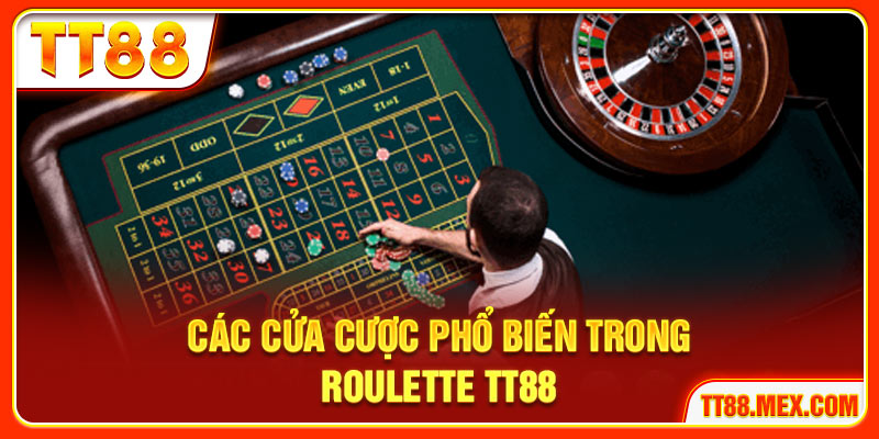 Các cửa cược phổ biến trong roulette TT88