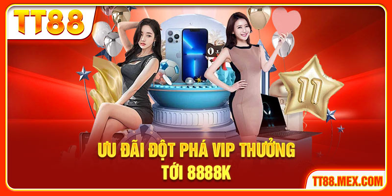 Ưu đãi đột phá VIP thưởng tới 8888K